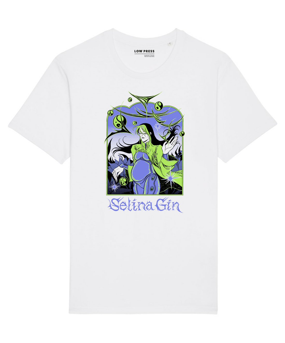 Selina Gin - Hvid økologisk t-shirt